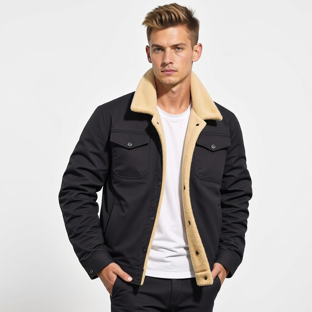 Lorcan - Men's Sherpa-Lined Winter Jacket