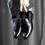 Lysander - Men's Genuine Leather Dress Shoes - Black