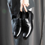 Lysander - Men's Genuine Leather Dress Shoes - Black