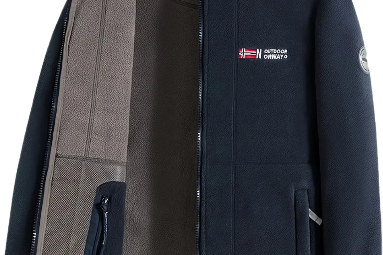 Magnus - Men's Full-Zip Outdoor Fleece Jacket - Navy
