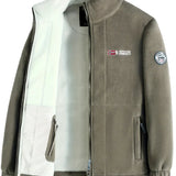 Magnus - Men's Full-Zip Outdoor Fleece Jacket - Beige