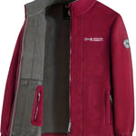 Magnus - Men's Full-Zip Outdoor Fleece Jacket - Red