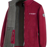 Magnus - Men's Full-Zip Outdoor Fleece Jacket - Red