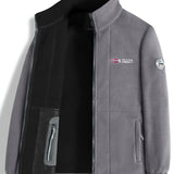 Magnus - Men's Full-Zip Outdoor Fleece Jacket - Gray