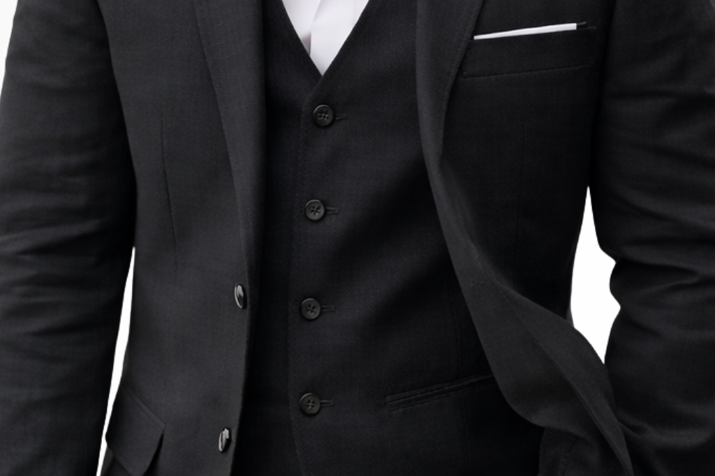 Marcus - Men's Three-Piece Linen Blend Suit with Vest