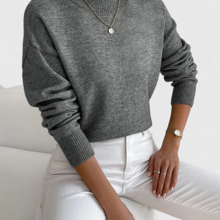Women's Turtleneck Sweater | Elegant Cozy Roll-Neck Knit