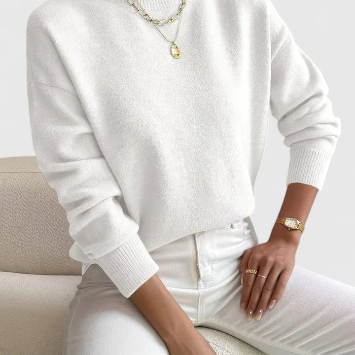 Women's Turtleneck Sweater | Elegant Cozy Roll-Neck Knit