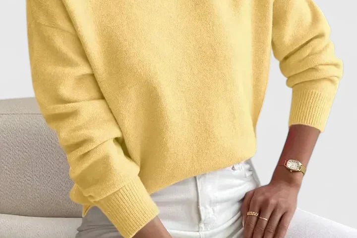 Women's Turtleneck Sweater | Elegant Cozy Roll-Neck Knit