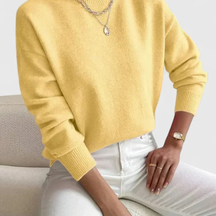 Women's Turtleneck Sweater | Elegant Cozy Roll-Neck Knit