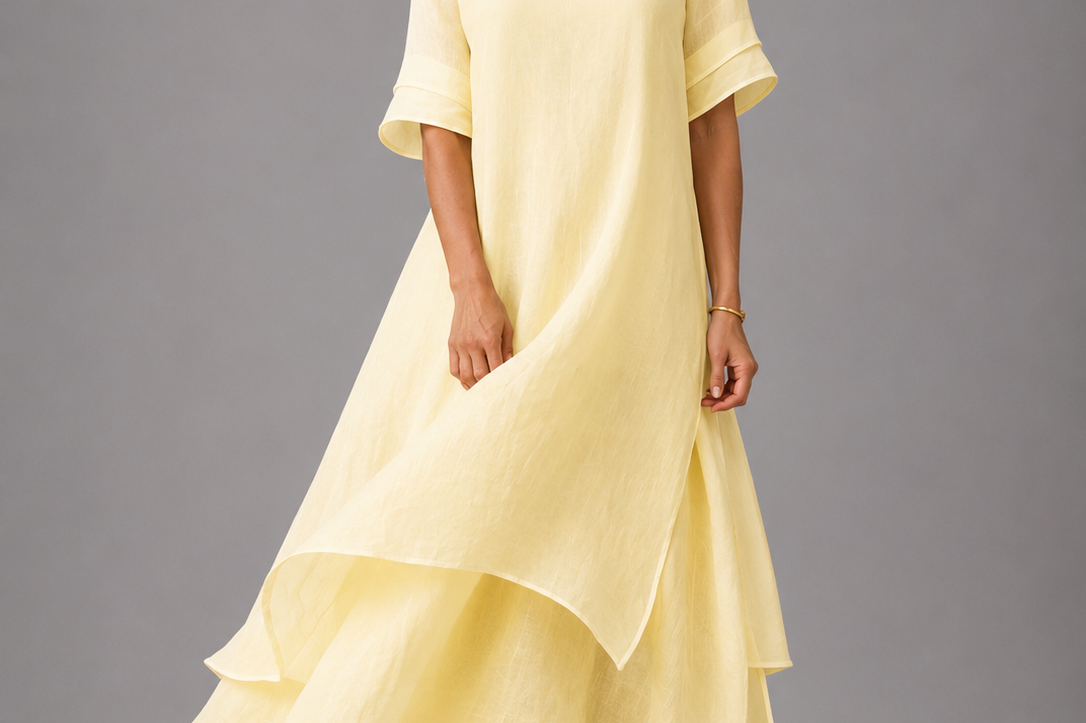 Women's Tiered Chiffon Maxi Dress | Flowing Elegant Maxi Dress