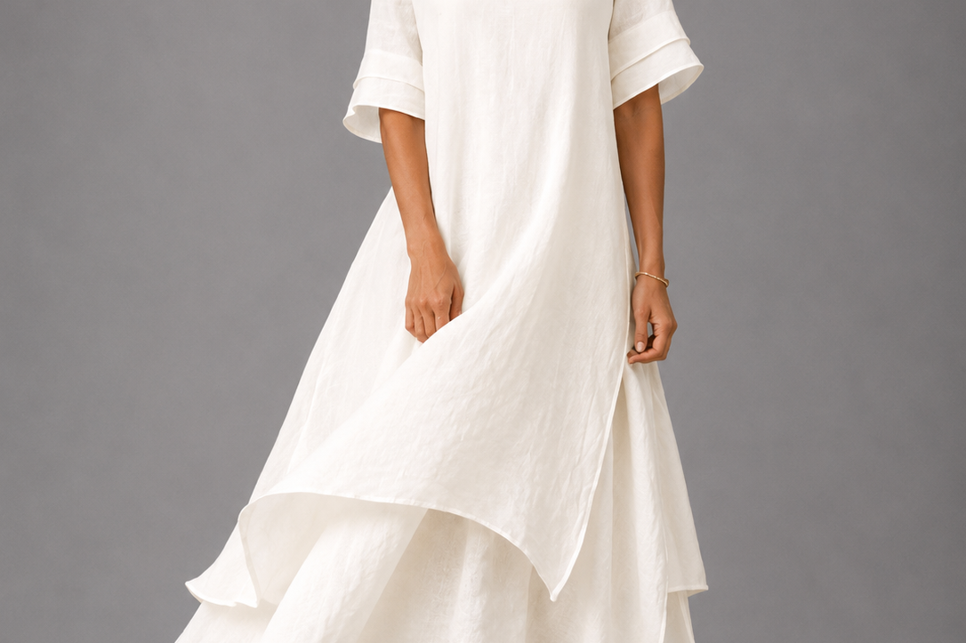 Women's Tiered Chiffon Maxi Dress | Flowing Elegant Maxi Dress