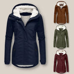 Mirabelle - Women's Sherpa-Lined Hooded Quilted Jacket