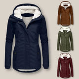 Mirabelle - Women's Sherpa-Lined Hooded Quilted Jacket