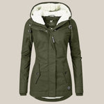 Mirabelle - Women's Sherpa-Lined Hooded Quilted Jacket