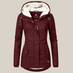 Mirabelle - Women's Sherpa-Lined Hooded Quilted Jacket