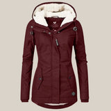 Mirabelle - Women's Sherpa-Lined Hooded Quilted Jacket