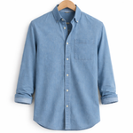 Montague - Men's Relaxed Fit Chambray Shirt with Chest Pocket