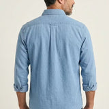 Montague - Men's Relaxed Fit Chambray Shirt with Chest Pocket