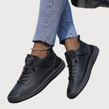 Nelda - Women's Cushioned Arch Support Walking Sneakers - Black