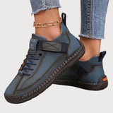 Nelda - Women's Cushioned Arch Support Walking Sneakers - Blue