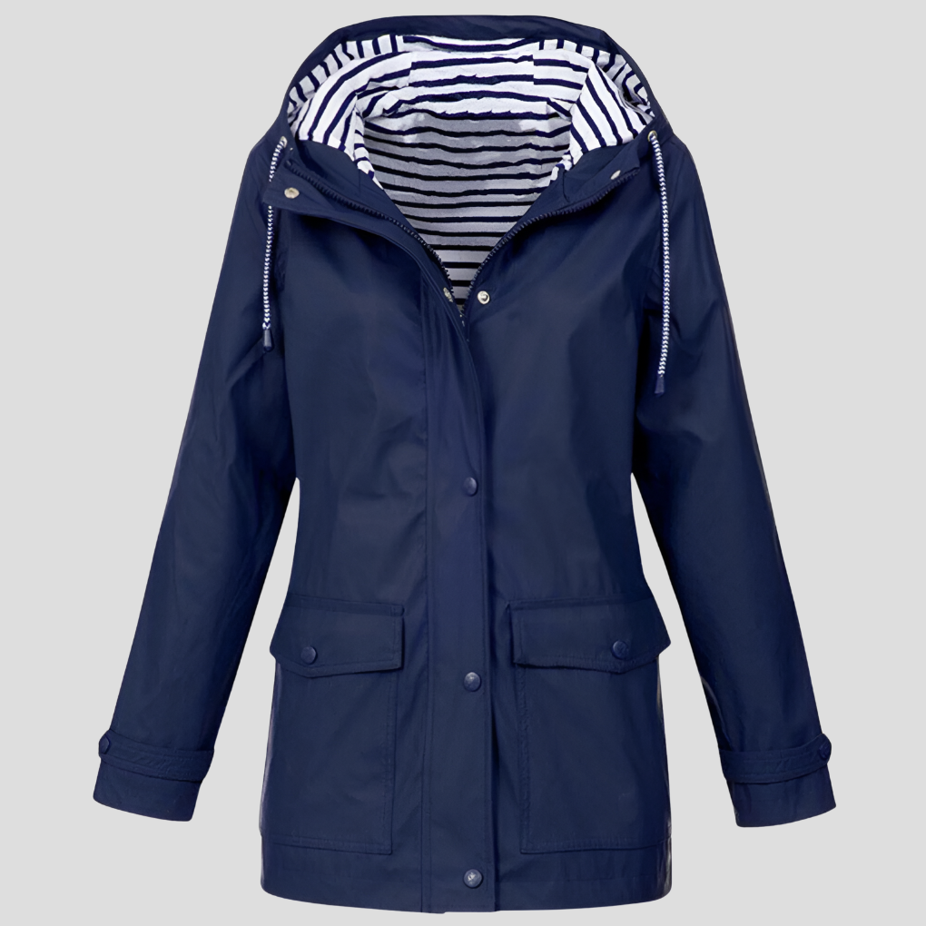 Nerys - Women's Insulated Wind and Waterproof Jacket - Navy Blue