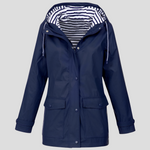 Nerys - Women's Insulated Wind and Waterproof Jacket - Navy Blue