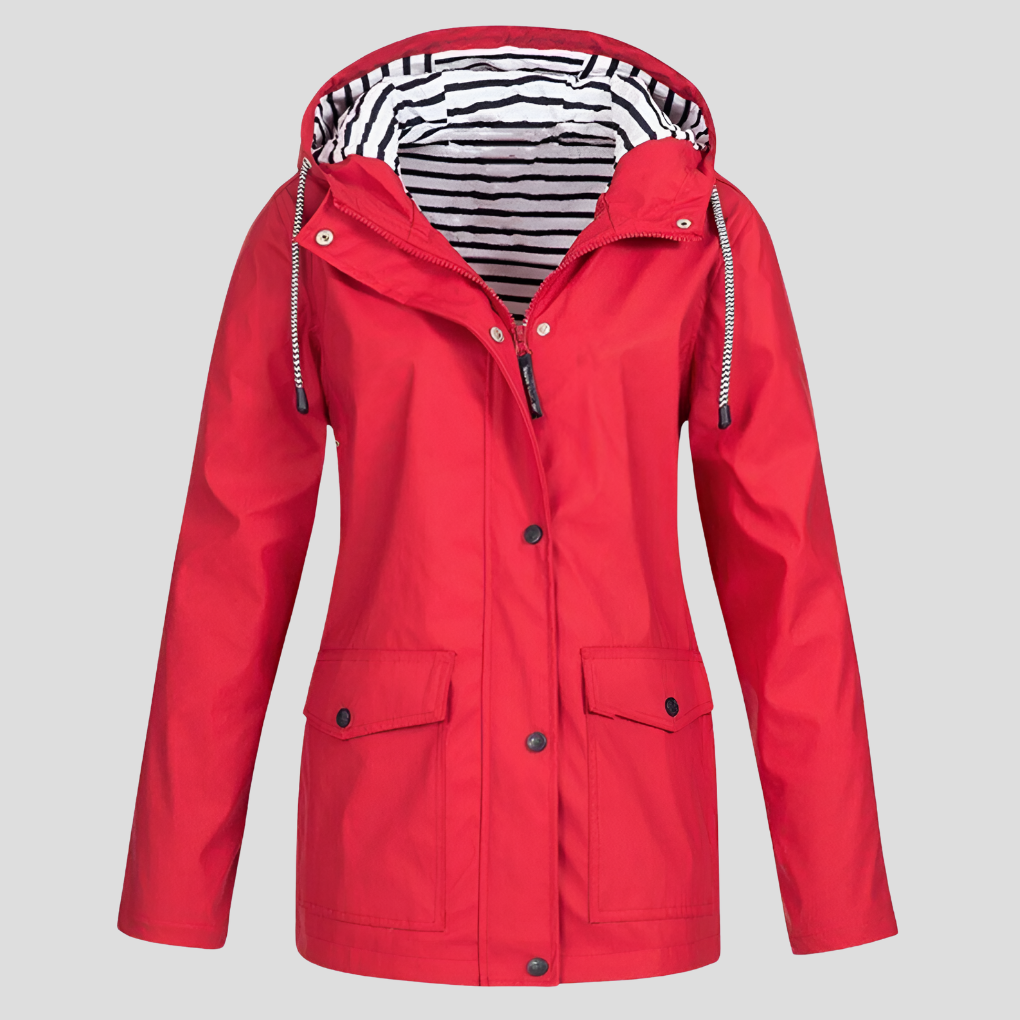 Nerys - Women's Insulated Wind and Waterproof Jacket - Red