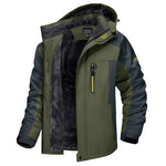Nevin - Men's Insulated Weather-Resistant Winter Jacket - Army Green