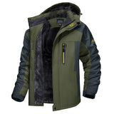 Nevin - Men's Insulated Weather-Resistant Winter Jacket - Army Green