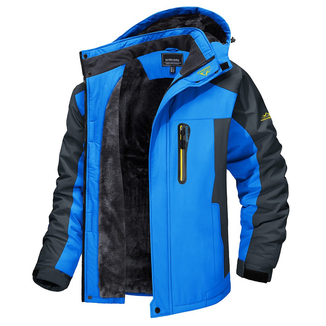 Nevin - Men's Insulated Weather-Resistant Winter Jacket - Light Blue