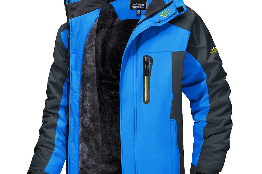Nevin - Men's Insulated Weather-Resistant Winter Jacket - Light Blue