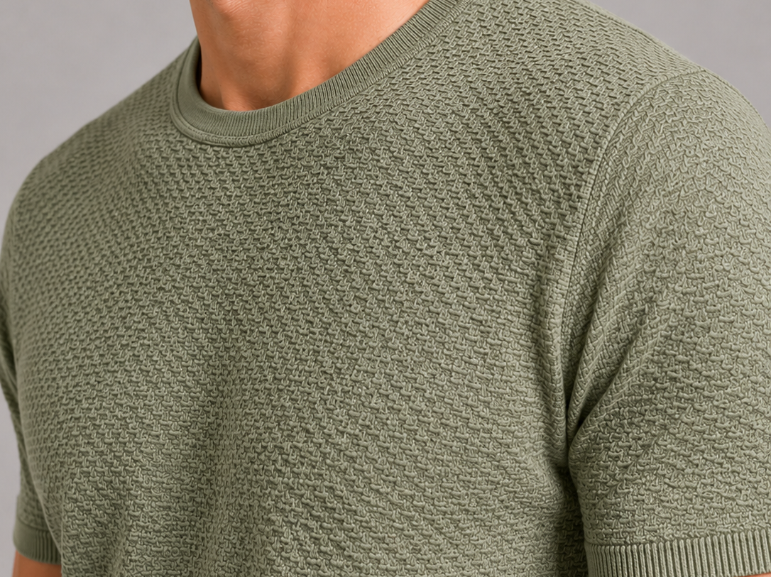 Nolan - Men's Breathable Mesh Crew Neck T-Shirt