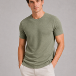 Nolan - Men's Breathable Mesh Crew Neck T-Shirt - Green