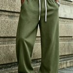 Oberon - Men's Loose Fit Drawstring Jogger Trousers - Green