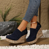 Odalys - Women's Cushioned Slip-On Wedge Loafers