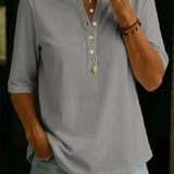 Grey henley top