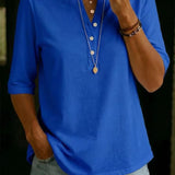 Royal blue henley top