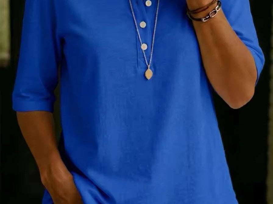 Royal blue henley top