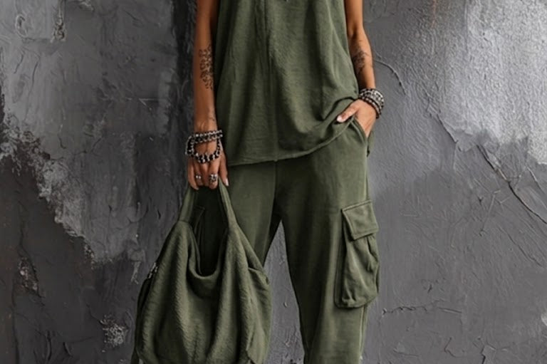 Green urban chic set