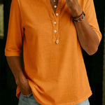 Orange henley top
