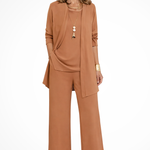 Orlaith - Women's Formal Three-Piece Set - Brown