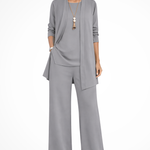 Orlaith - Women's Formal Three-Piece Set - Grey