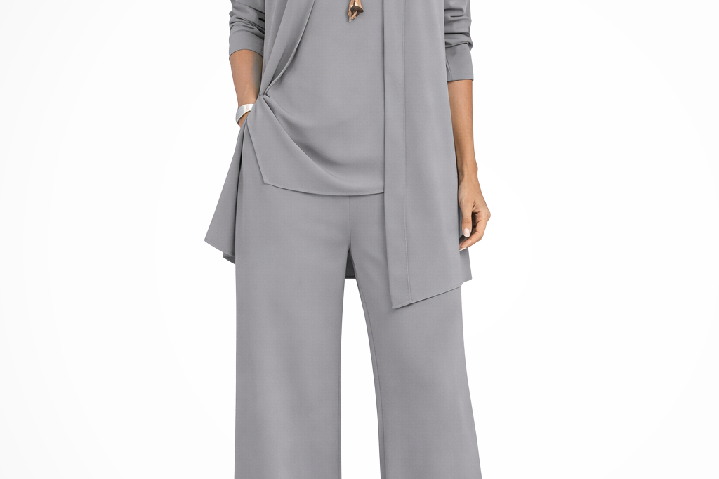 Orlaith - Women's Formal Three-Piece Set - Grey