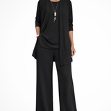 Orlaith - Women's Formal Three-Piece Set - Black