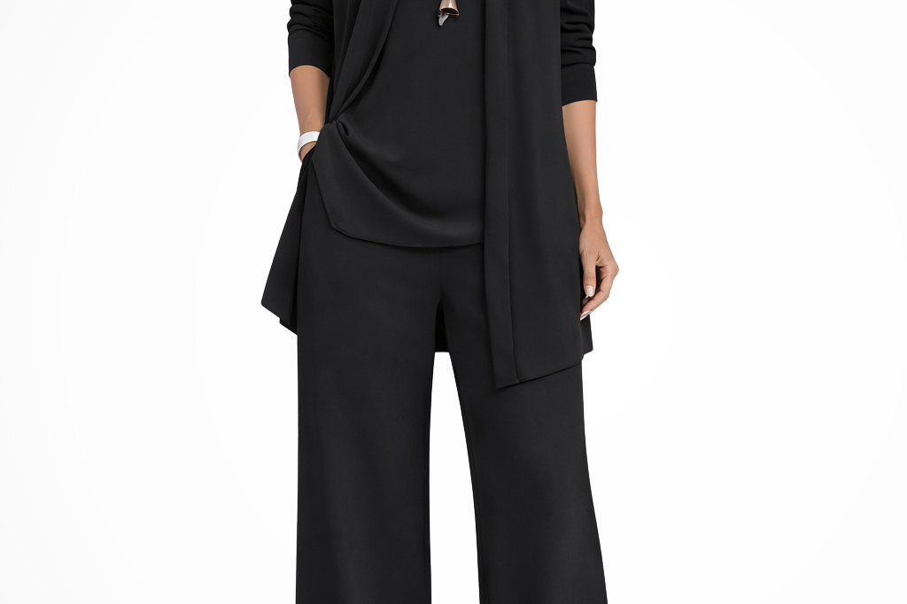 Orlaith - Women's Formal Three-Piece Set - Black