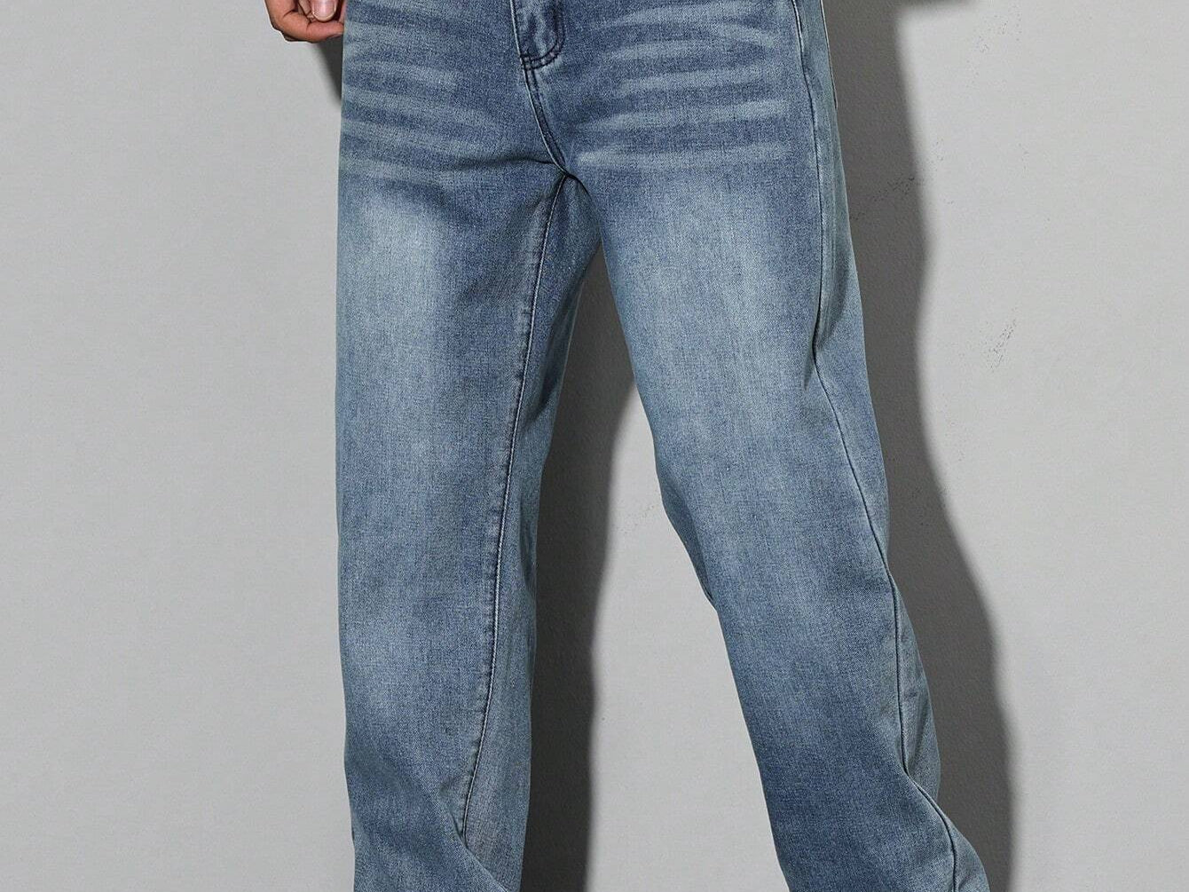Orson - Men's Straight Fit Cotton-Blend Jeans