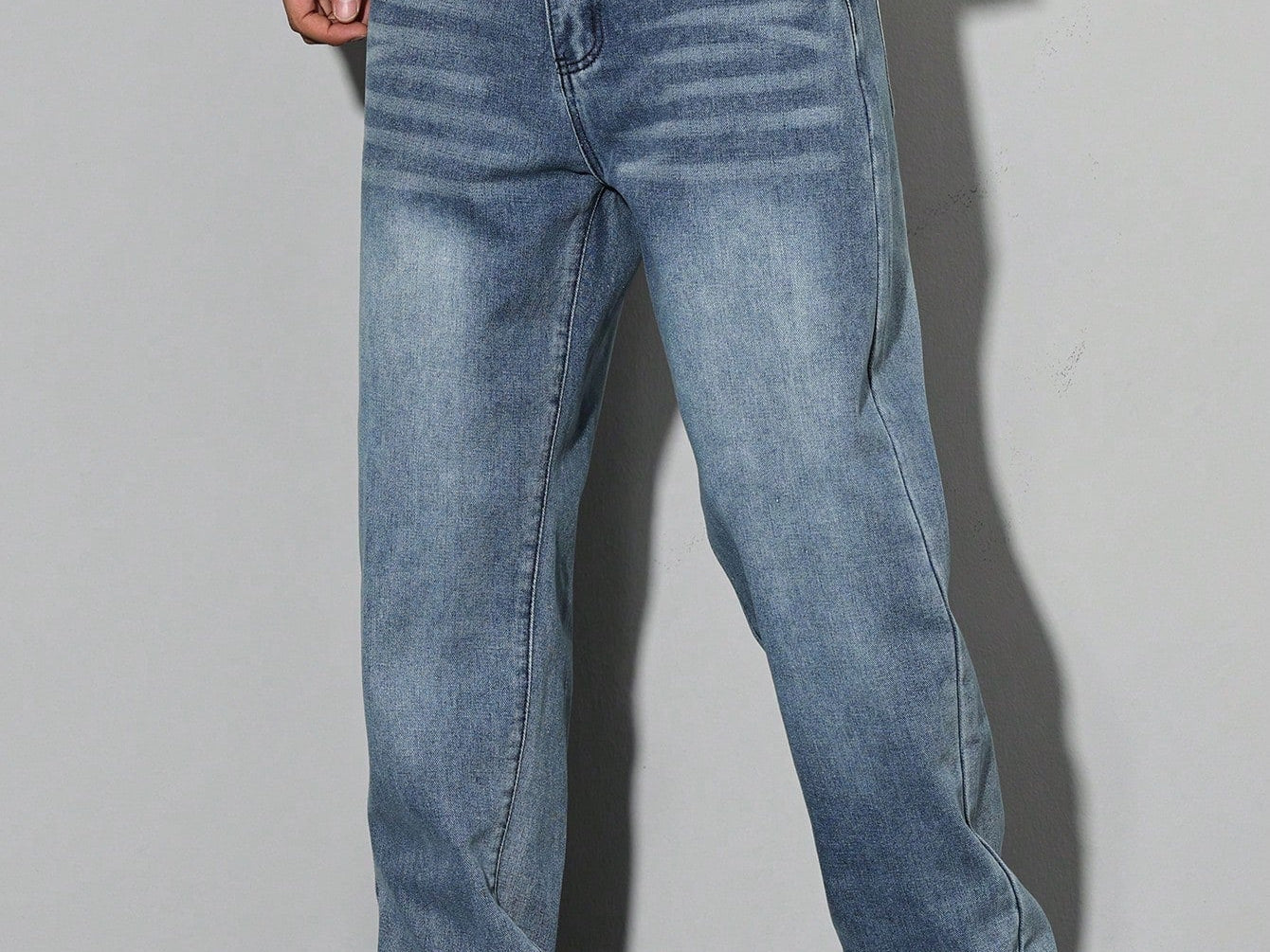 Orson - Men's Straight Fit Cotton-Blend Jeans - Vintage Blue