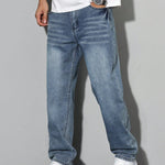 Orson - Men's Straight Fit Cotton-Blend Jeans - Vintage Blue