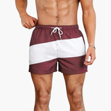Burgundy and White