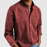 Pascal - Men's Mid-Weight Denim Button-Down Shirt